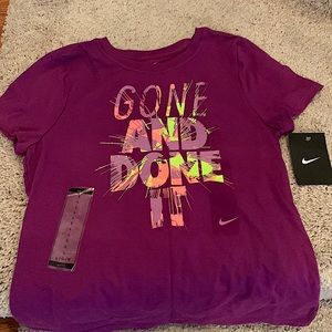 Nike Girls Large Purple Shirt